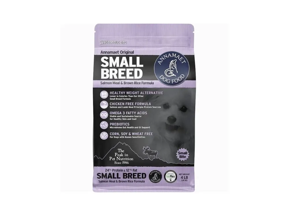 Granule pro psy Annamaet SMALL BREED Salmon, 1,81 kg Top Prodej