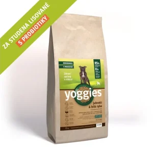 Granule pro psy Yoggies MINIGRANULE jehněčí a bílá ryba, lisované za studena s probiotiky 15kg Ihned K Objednání