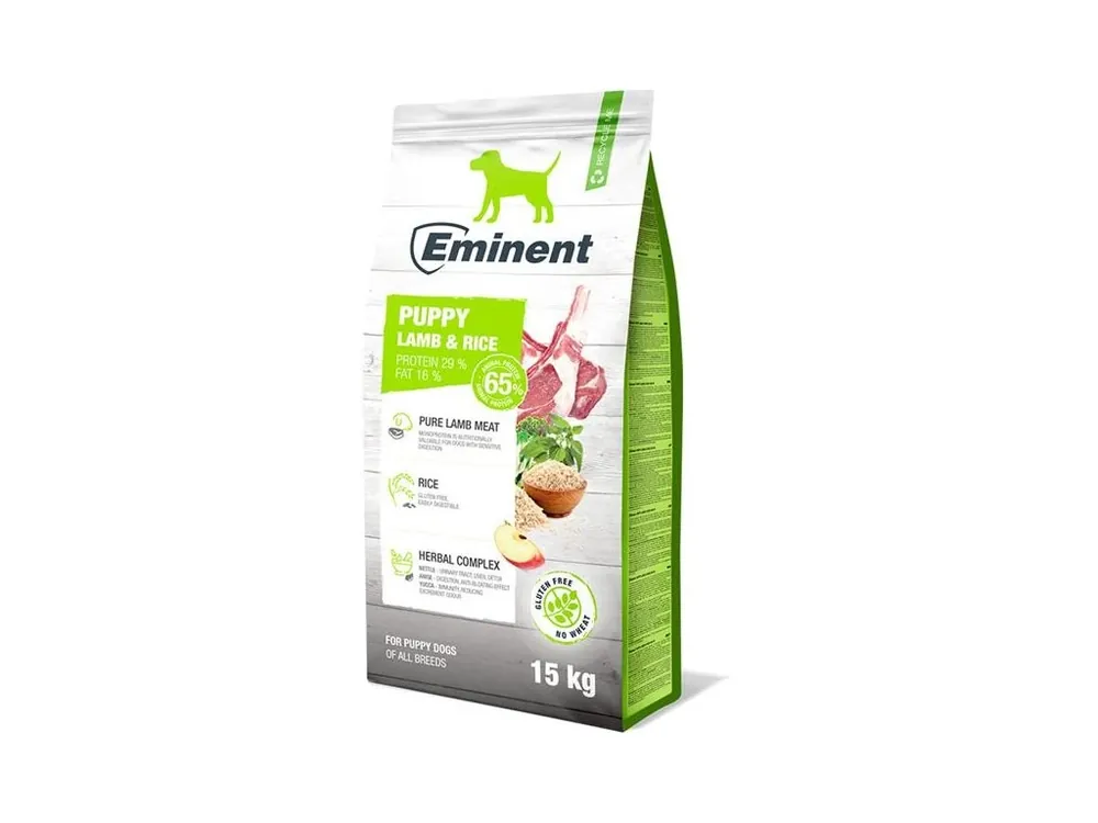 Granule pro štěňata Eminent Puppy Lamb & Rice, 15 kg Výhodná Nabídka
