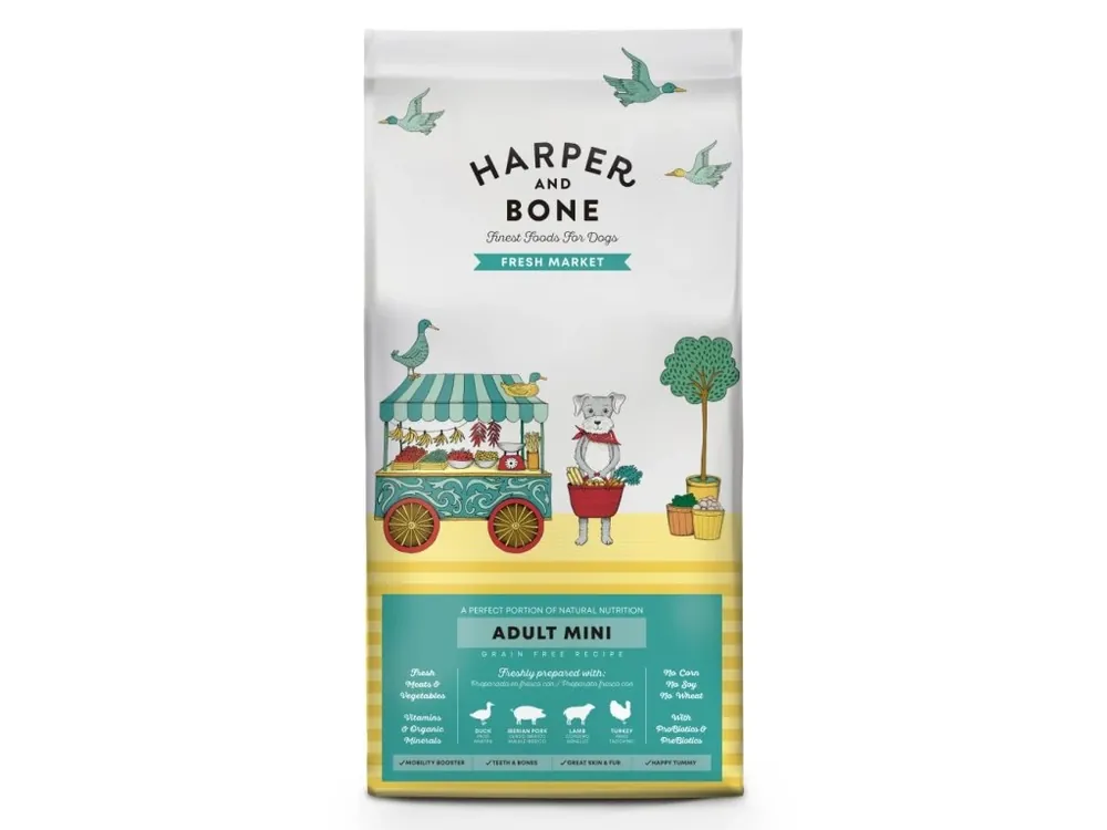 Harper and Bone Dog Adult Mini čerstvé z trhu 10 kg Horká Nabídka