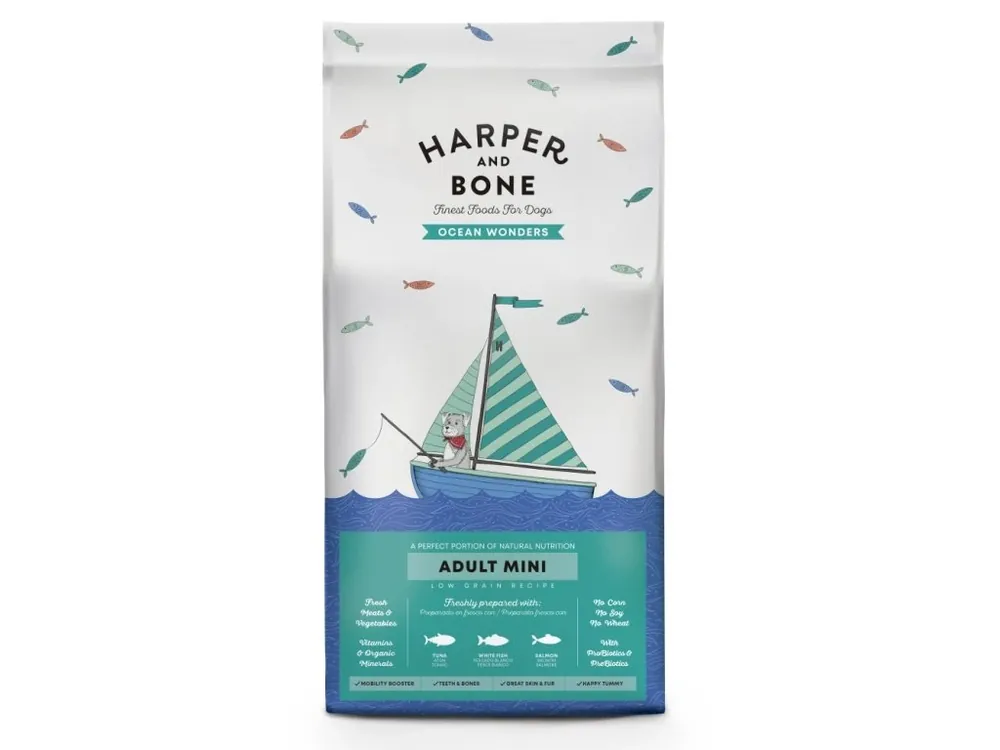 Harper and Bone Dog Adult Mini divy oceánu 2 kg Nízká Cena