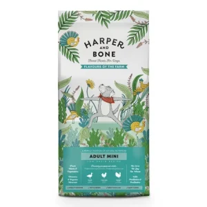 Cenově Výhodný Harper and Bone Dog Adult Mini příchutě farmy 10 kg