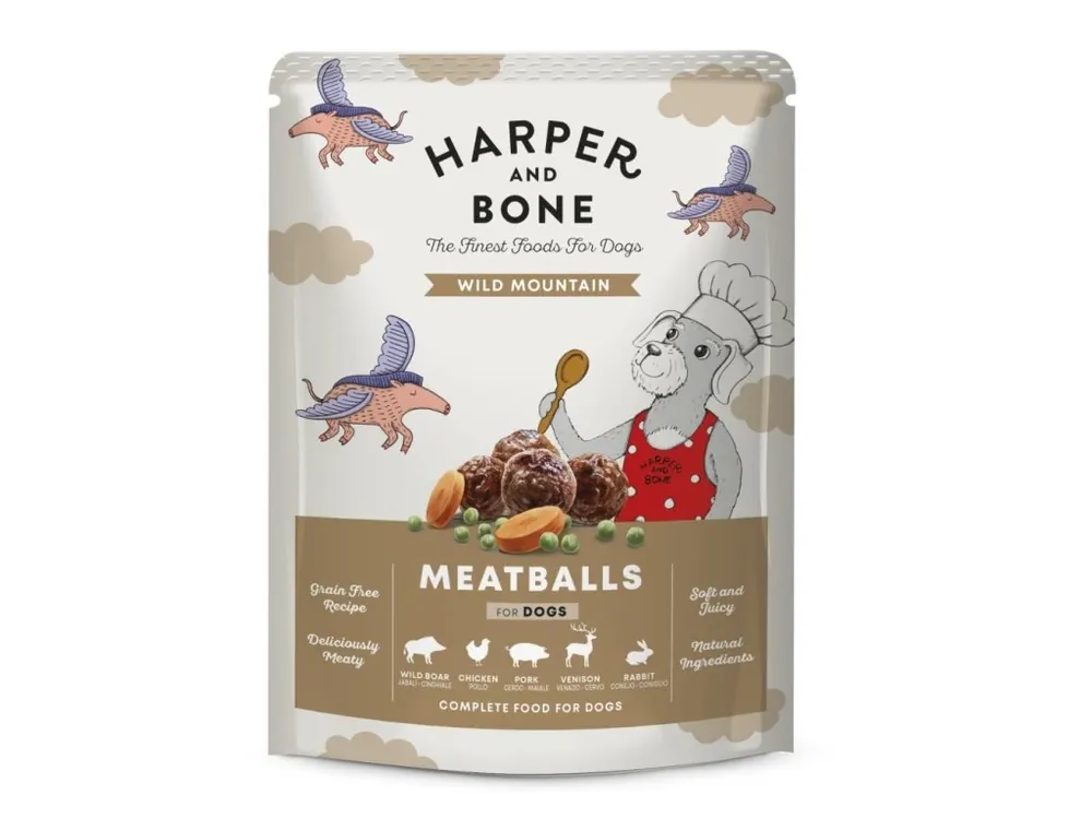 Sezónní Sleva Harper and Bone Dog divoké hory, kapsa 300 g