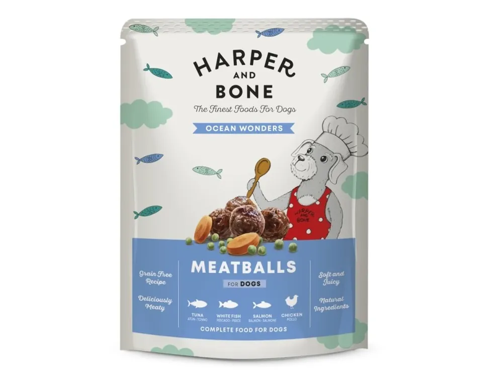 Horká Nabídka Harper and Bone Dog divy oceánu, kapsa 300 g