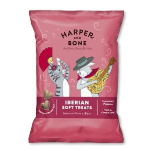 Harper and Bone Cat & Dog iberské měkké pamlsky hovězí 90 g Akce