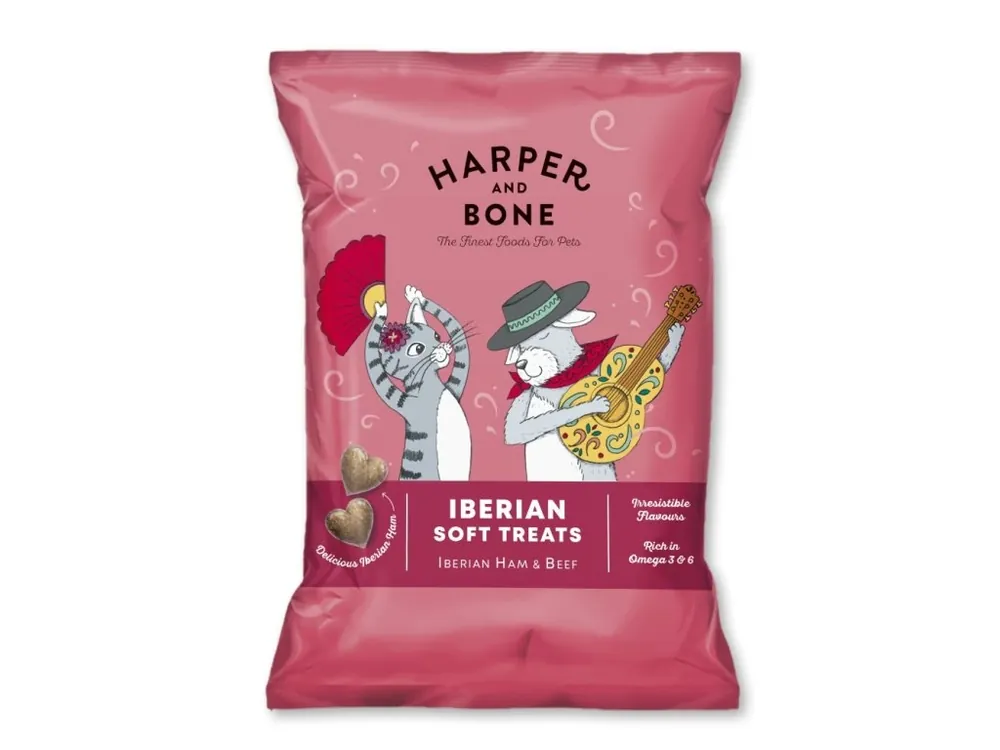 Harper and Bone Cat & Dog iberské měkké pamlsky hovězí 90 g Akce