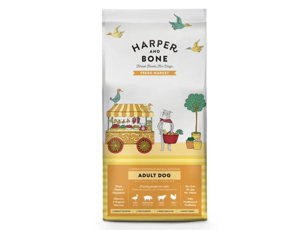 Harper and Bone Dog Adult Large & Medium čerstvé z trhu 12 kg Cenově Výhodný