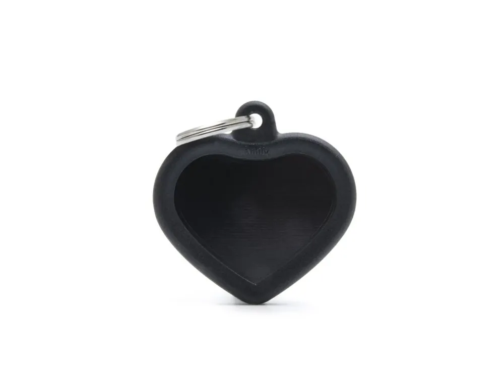 Omezená Nabídka HEART ALU BLACK RUBBER