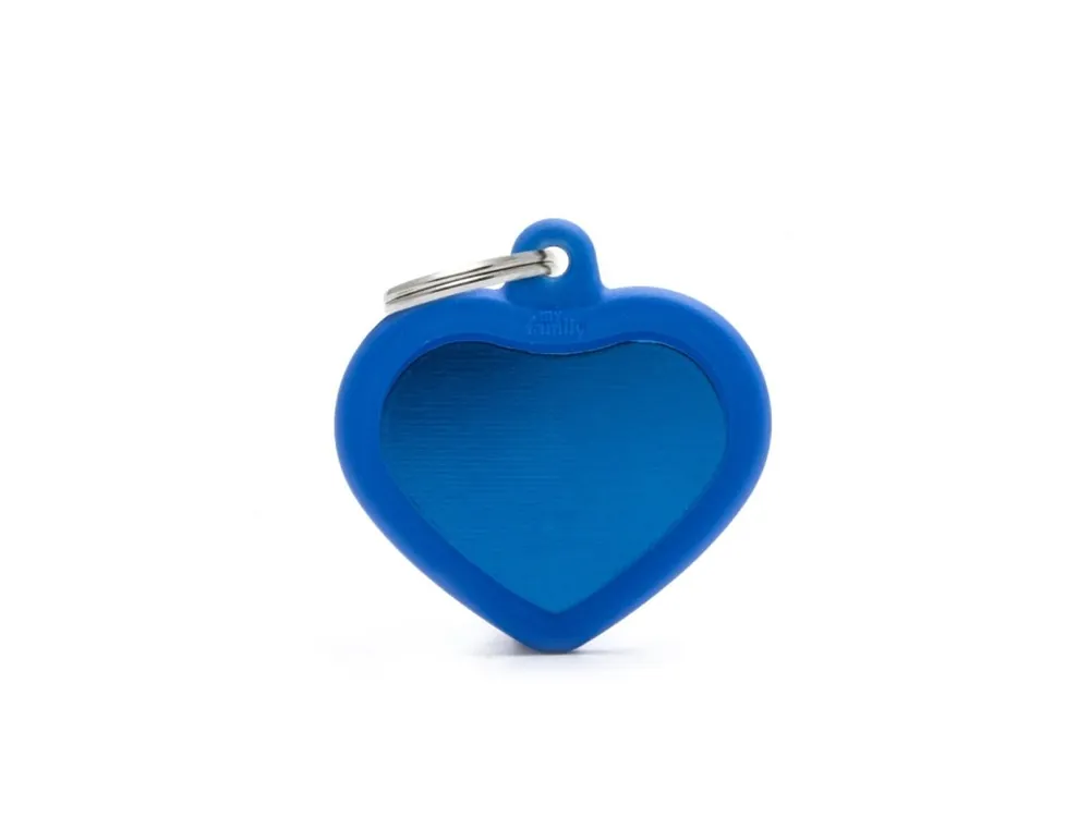 Pouze Dnes HEART ALU BLUE RUBBER