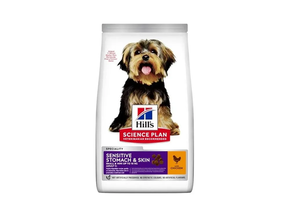 Hill‘s Science Plan Canine Adult Sensitive Stomach & Skin Small & Mini Chicken 1,5 kg Tovární Cena