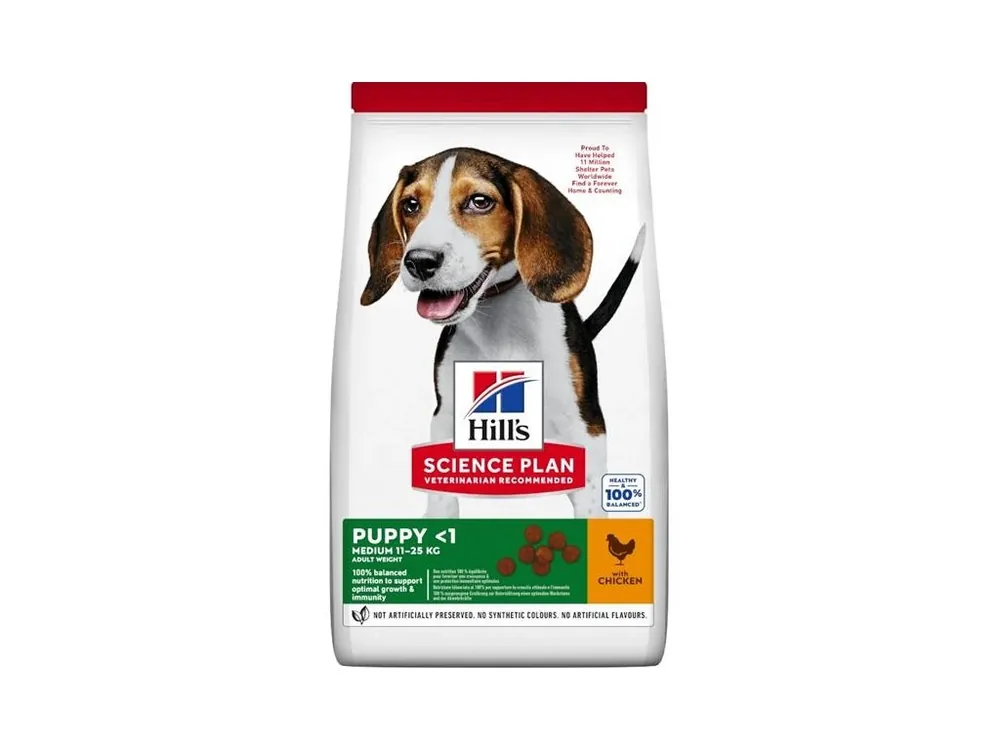 Přímo Od Výrobce Hill‘s Science Plan Canine Puppy Medium Chicken 18 kg