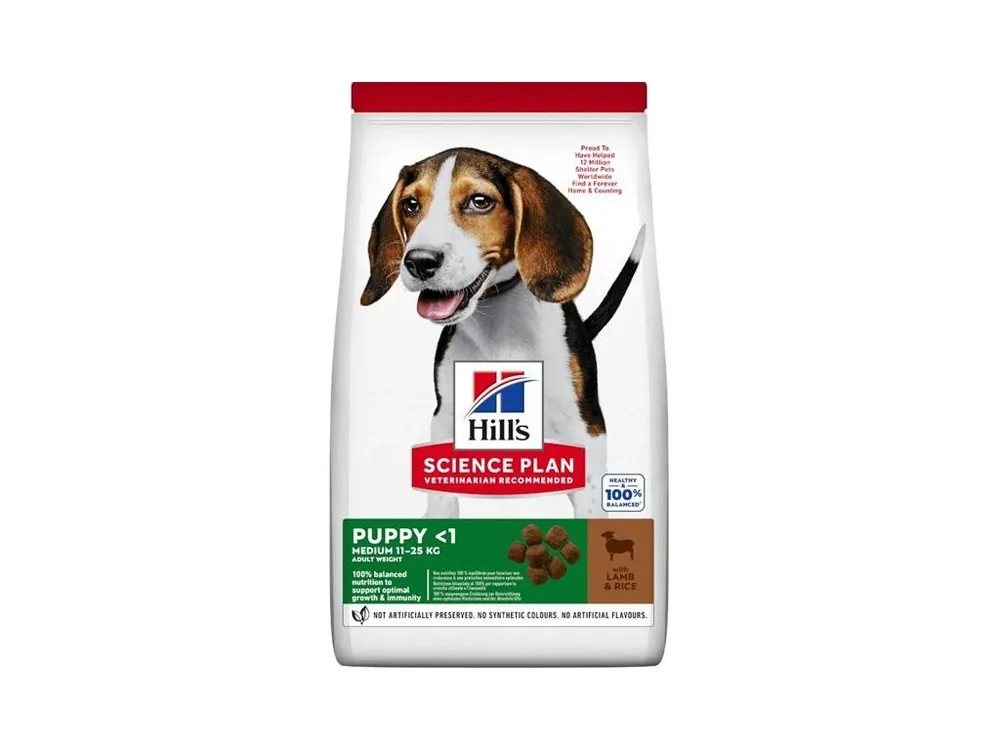 Víkendová Akce Hill‘s Science Plan Canine Puppy Medium Lamb & Rice 14 kg