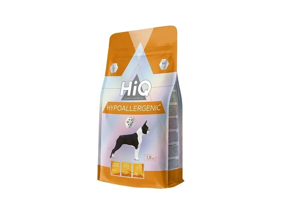 Finální Výprodej HiQ Dog Dry Adult Hypoallergenic 1,8 kg