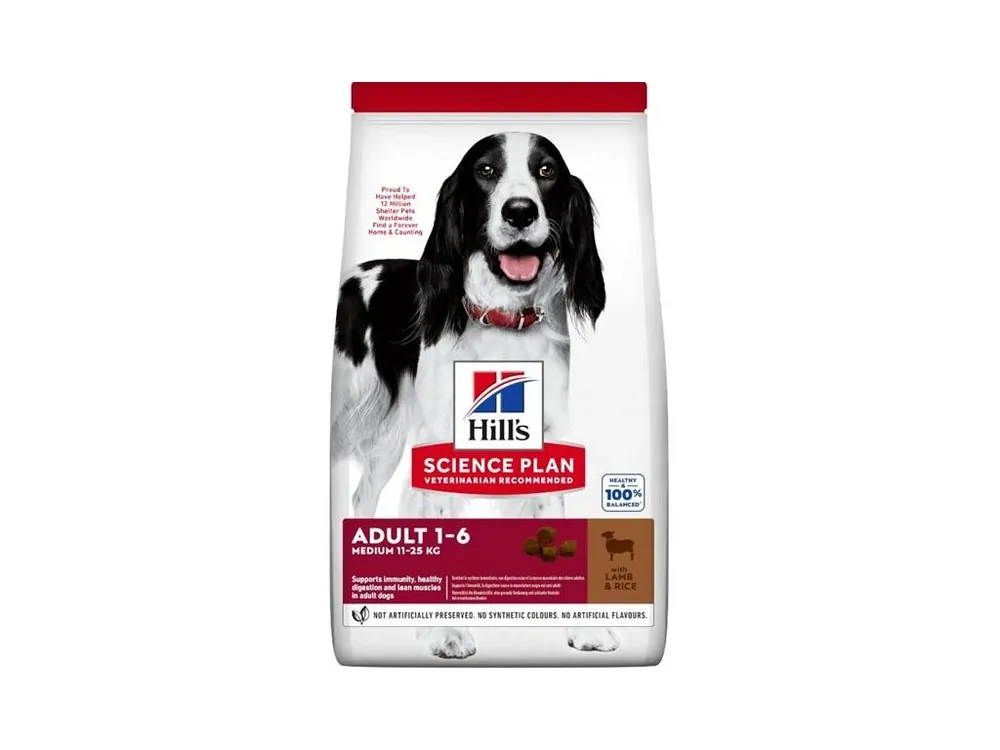 Hill‘s Science Plan Canine Adult Medium Lamb & Rice 14 kg Nejlepší Volba