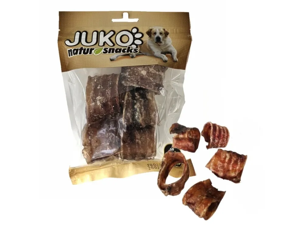 Značkový Hovězí hrtan sušený JUKO 5 cm (70 g)