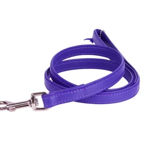 Akční Nabídka Kožené vodítko pro psy Collar Glamour Classic, fialové, 122 cm/12 mm