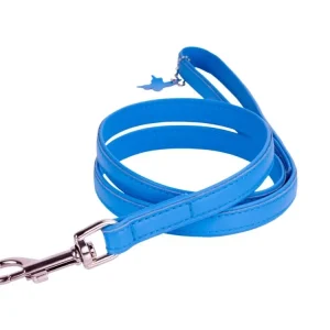 Kožené vodítko pro psy Collar Glamour Classic, modré 122 cm/12 mm Super Cena