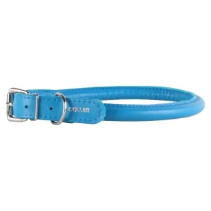 Kup Teď Kožený obojek pro psy Collar Glamour Round, modrý 45-53 cm/13 mm