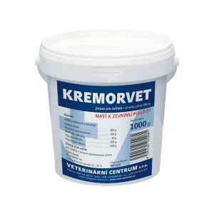 Cenová Bomba Krém na hojení drobných ran a otoků pro psy a kočky Kremorvet ung, 1 kg