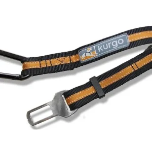 Kurgo® Bezpečnostní pás pro psa do auta Direct to Seatbelt Tether oranžový Rychlé Dodání