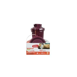 Zlevněný Lahev 2v1+ 2 misky BIVOUAK 2x350ml červená Zolux