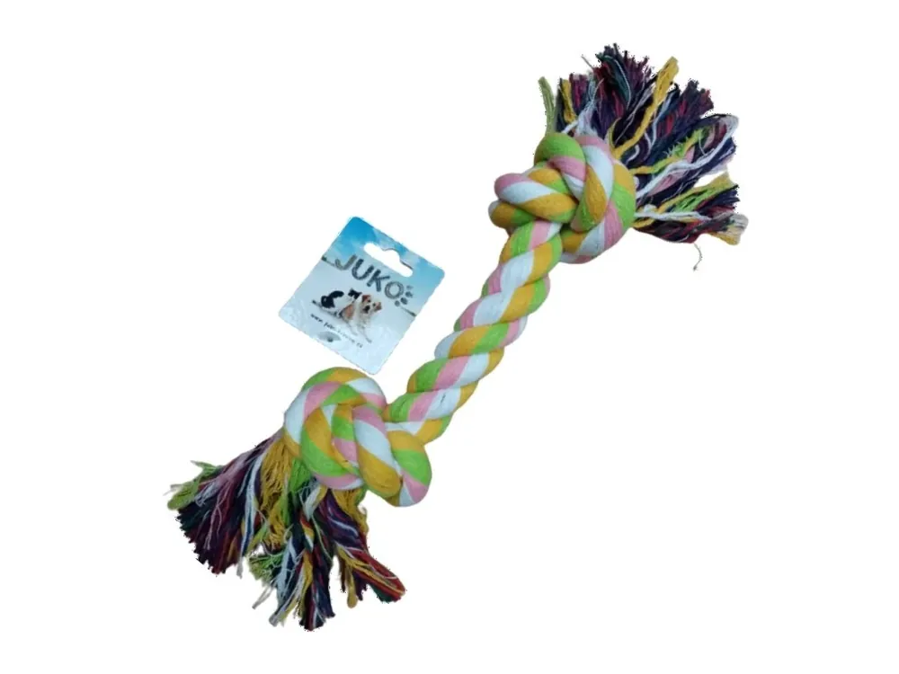 Sezónní Sleva Lano bavlna 2 uzly 20 cm