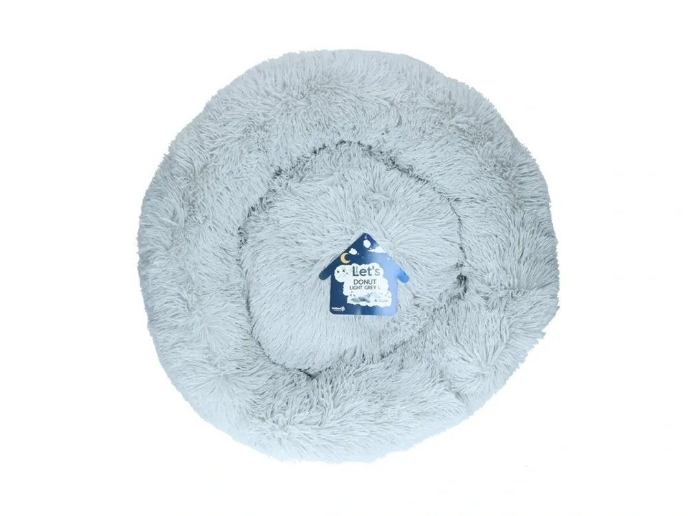 Časově Omezené Let‘s Sleep Donut pelíšek světle šedý 60cm
