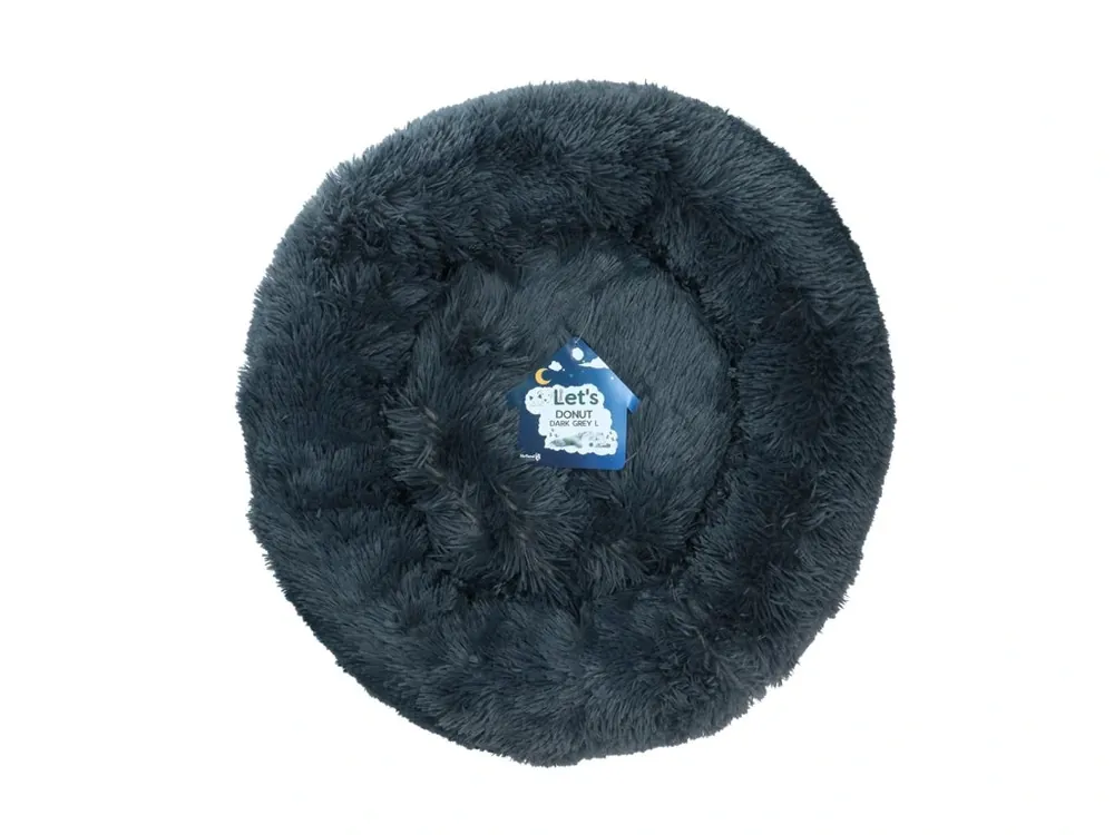 Let‘s Sleep Donut pelíšek tmavě šedý 60cm Cenový Hit