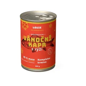 Nejlepší Cena Louie konz. pro psy Vánoční kapr 400 g
