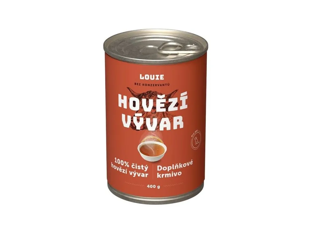 Louie konzerva pro psy - Hovězí vývar 400 g Nejlepší Volba
