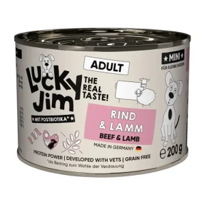 Akce Lucky Jim Classic MINI Adult s hovězím a jehněčím masem 200 g