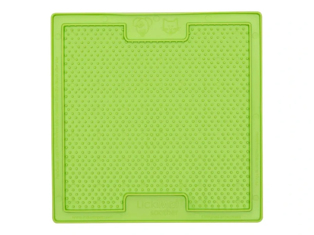 Lízací podložka pro psy a kočky LickiMat Soother, 20 x 20 cm, zelená Sleva