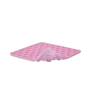 Kup Teď Lízací podložka pro psy Eat Slow Live Longer Fun & Relax růžová, 18 x 18 cm