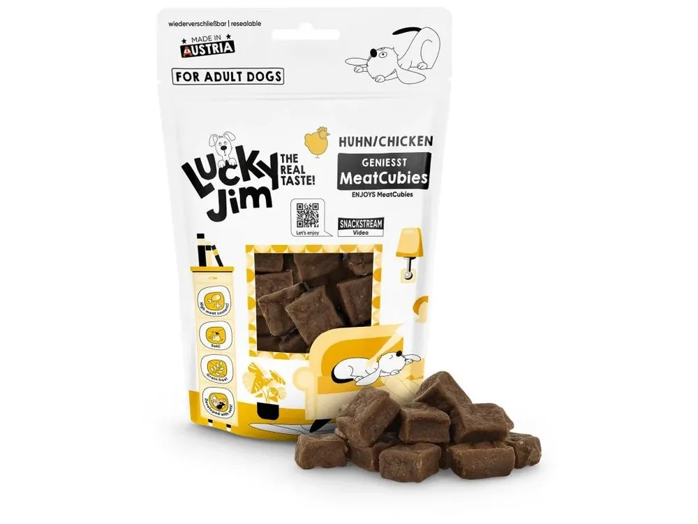 Nejprodávanější Lucky Jim MeatCubies kuře 70 g