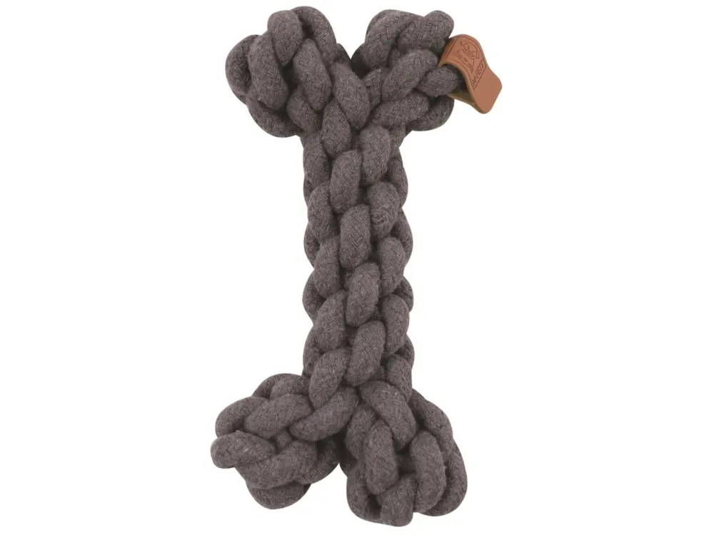 Nejprodávanější M-Pets Coto bavlněná hračka kost, šedá 19cm
