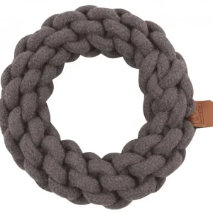 Horká Nabídka M-Pets Coto bavlněná hračka kruh, šedý 18cm