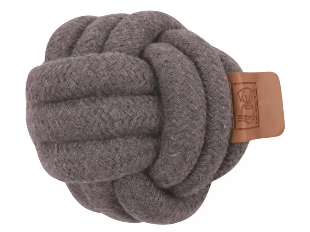 Rychlé Dodání M-Pets Coto bavlněná hračka míč, šedý 9,5cm