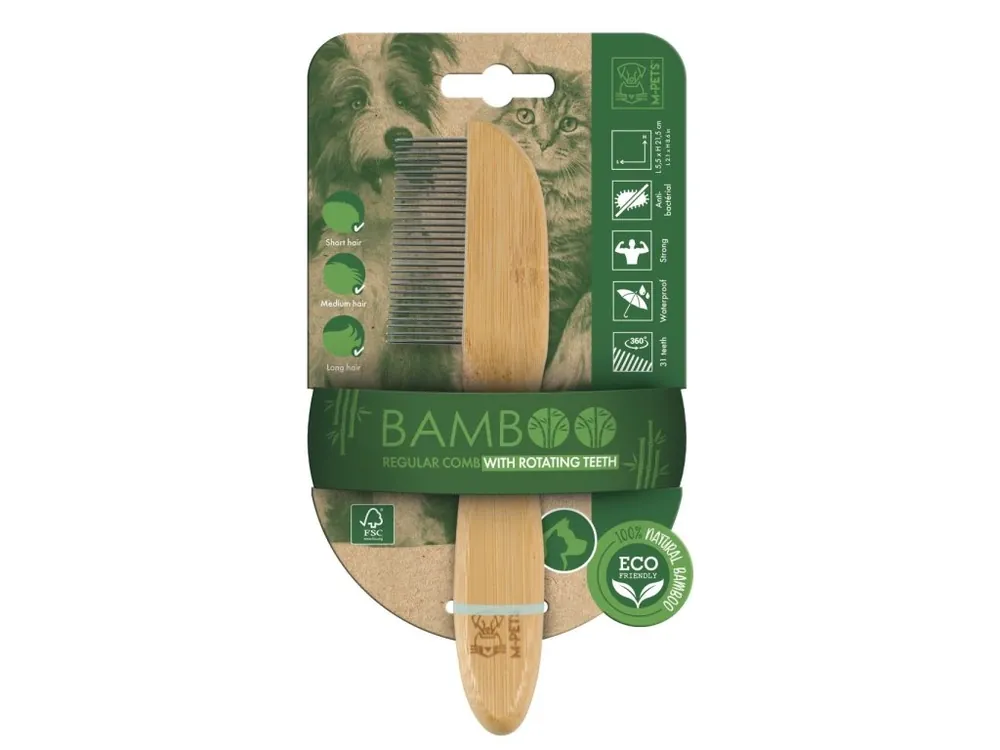 M-Pets Bamboo hřeben 31 zubů Kup Teď
