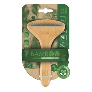 M-Pets Bamboo hřeben na dlouhou srst 16 zubů Bezpečná Platba