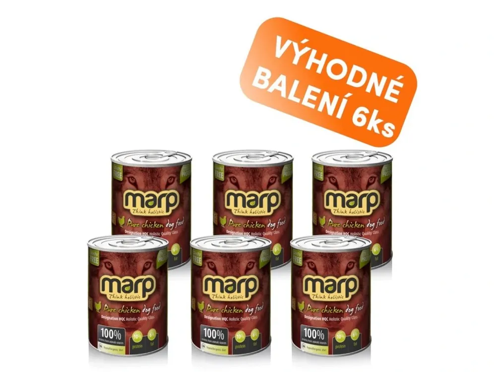 Omezená Nabídka Marp Chicken konzerva pro psy s kuřecím 6x400g