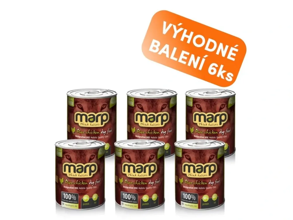 Marp Chicken konzerva pro psy s kuřecím 6x800g Oblíbený