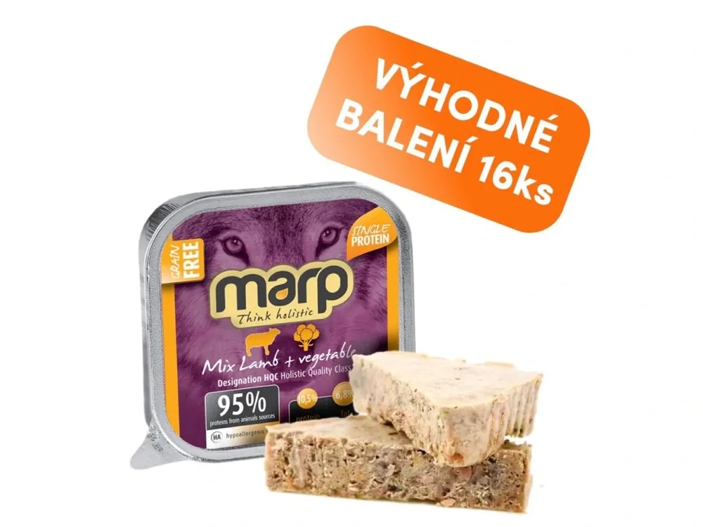 Marp Mix vanička pro psy jehně+zelenina 16x100g Top Prodej