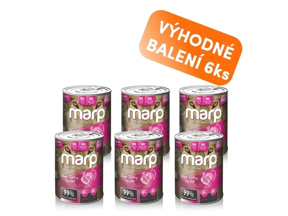 Finální Výprodej Marp Variety Single krůta konzerva pro psy 6x400g