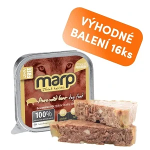 Vysoce Kvalitní Marp Wild Boar vanička pro psy s divočákem 16x100g