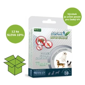 Max Biocide Collar Dog repelentní obojek, pes 38 cm (12 ks) SLEVA 10 % !CZ! Ihned K Objednání
