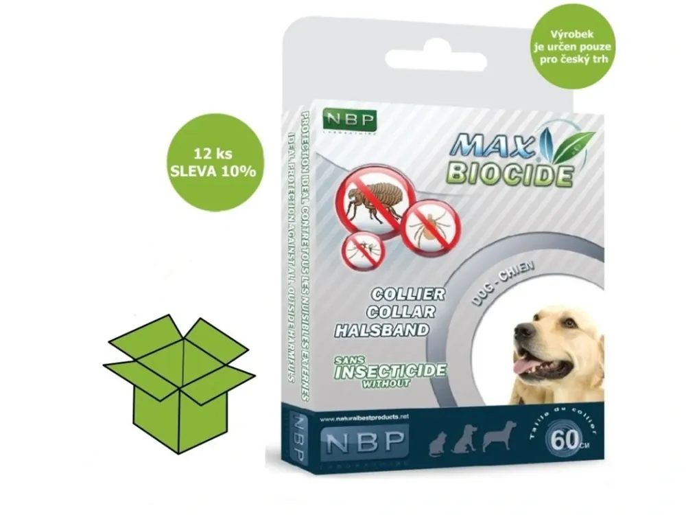 Kup Teď Max Biocide Collar Dog repelentní obojek, pes 60 cm (12 ks) SLEVA 10 % !CZ!