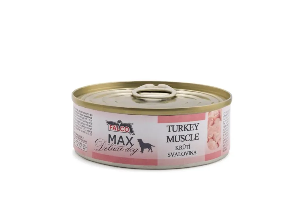 Akční Nabídka MAX Deluxe Dog krůtí svalovina, konzerva 80 g