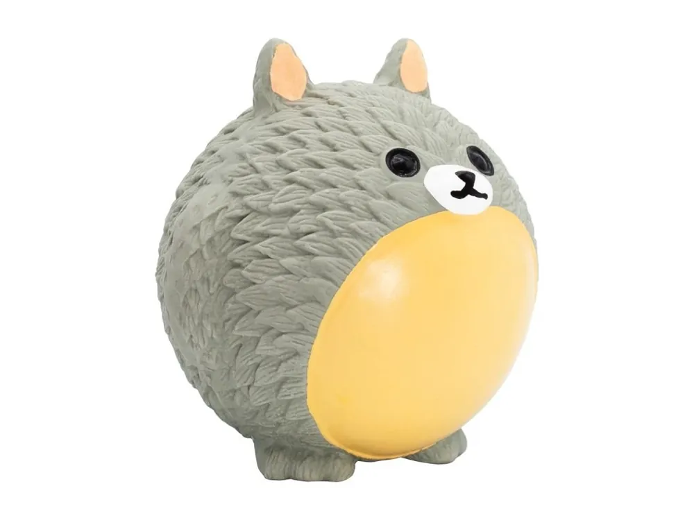 Míček v designu zvířátka, se zvukem, 8 cm, latex, šedá, HipHop Cenová Bomba