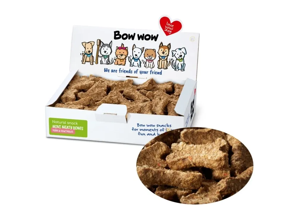 Mini natural Masové Kostičky vepřové a zelenina 1 kg Nová Kolekce