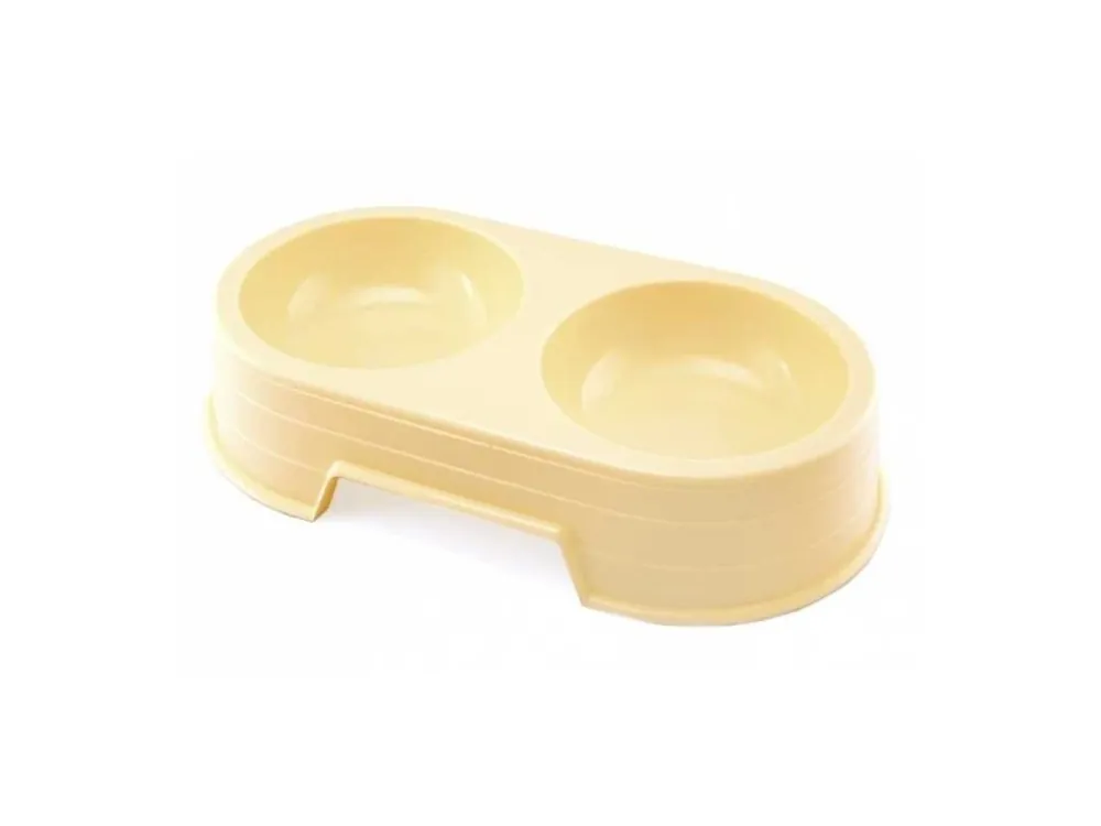 Značkový Miska plast dvojitá 2 x 300 ml